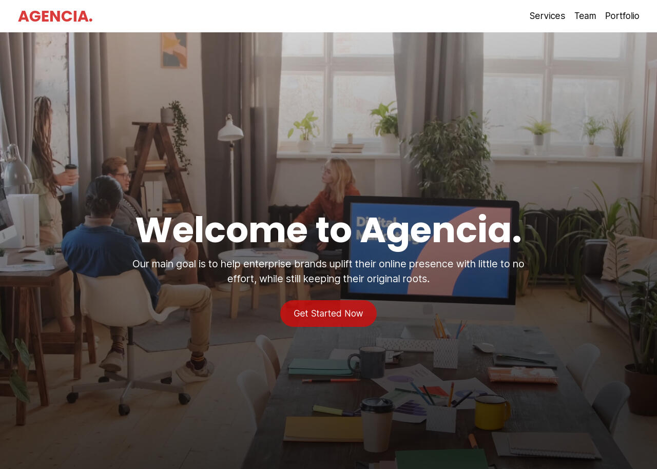digital agency carrd template screenshot